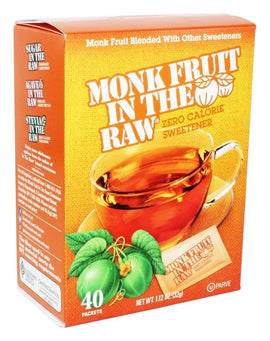 Monk Fruit In The Raw Zero Calorie Sweetener - 40 Ct