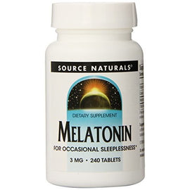 Source Naturals Melatonin 3 mg 240 Tablet,Source Naturals,OxKom