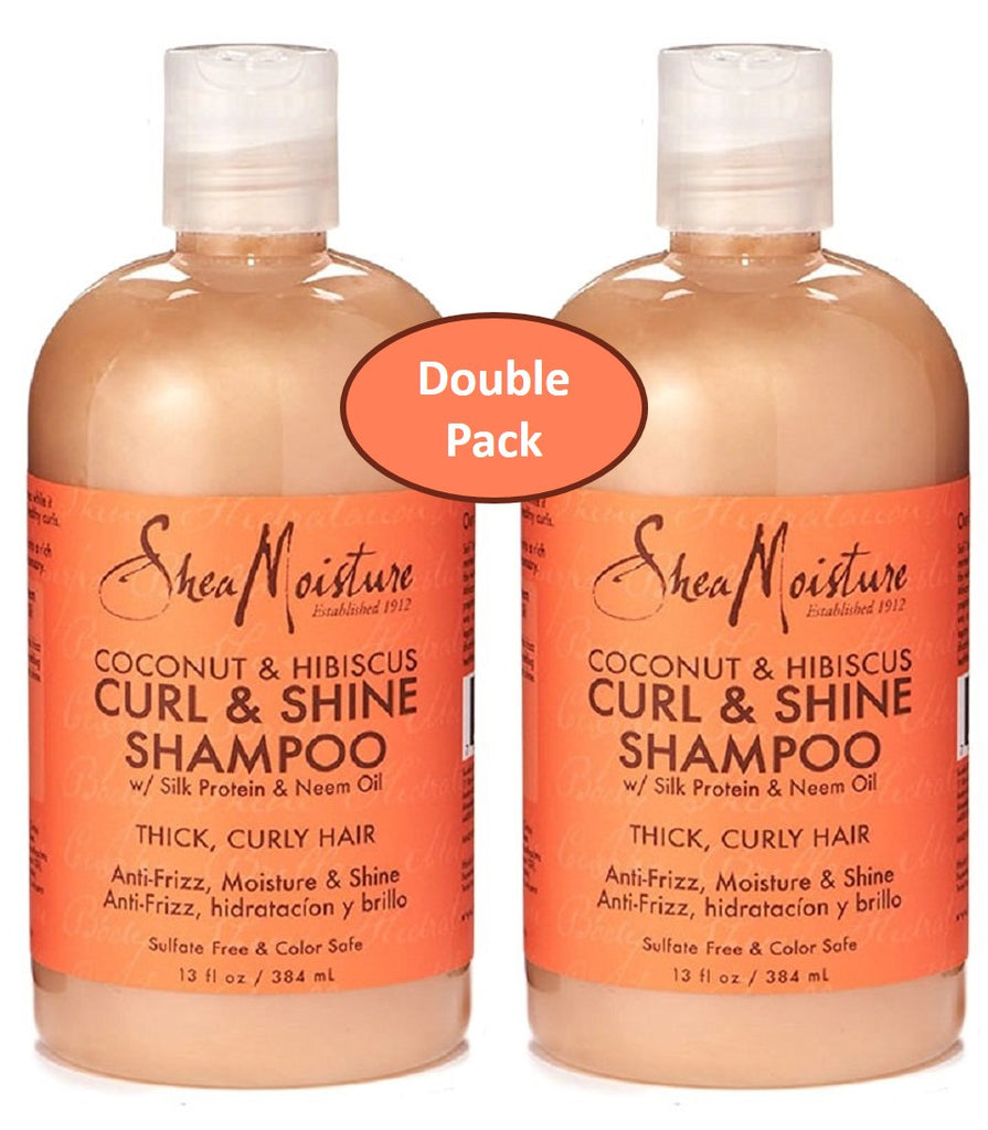 Shea Moisture Coconut & Hibiscus Curl & Shine Shampoo 13 Fl Oz