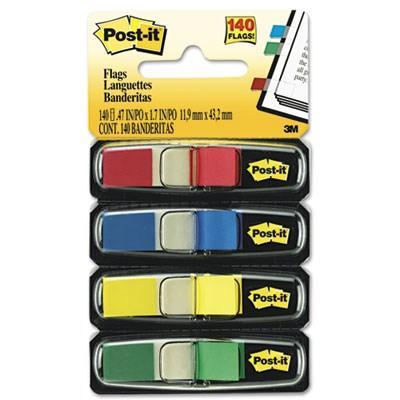 3M/COMMERCIAL TAPE DIV., Small Flags in Dispensers,4 Colors 35/Color,3M,OxKom