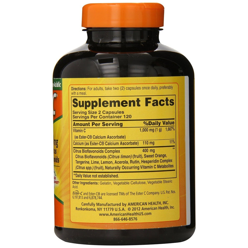 American Health Ester-C With Citrus Bioflavonoids - 500 Mg 240 Caps,AMERICAN HEALTH,OxKom