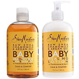 amomile and Argan Oil Baby Head to Toe Wash Shampoo and Healing Lotion,SheaMoisture,OxKom