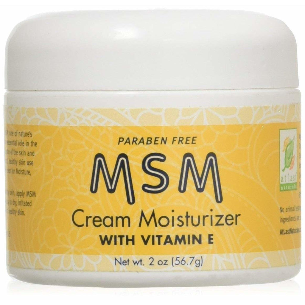 At Last Naturals MSM Cream Moisturizer with Vitamin E - 2 oz,AT LAST NATURALS,OxKom