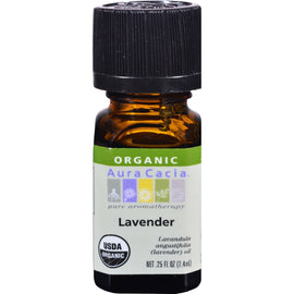 Aura Cacia Organic Lavender - .25 Oz,AURA CACIA,OxKom