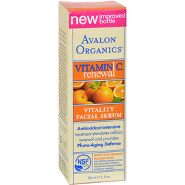 Avalon Organics Vitality Facial Serum Vitamin C - 1 fl oz,AVALON,OxKom