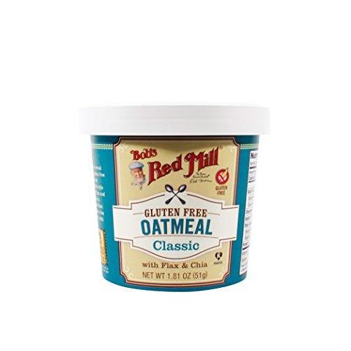 Bob's Red Mill Gluten Free Oatmeal Cup, Classic with Flax/Chia - 1.81 oz -,BOBS RED MILL,OxKom