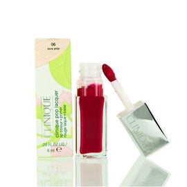 Clinique Pop Lacquer Lip Gloss 0.2 Oz Colour (Gloss) + Primer 06 Love .20,CLINIQUE,OxKom