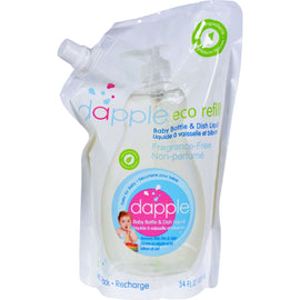 Dabble Baby Bottle And Dish Liquid - Refill Pack Fragrance Free - 34 Fl Oz,DAPPLE,OxKom