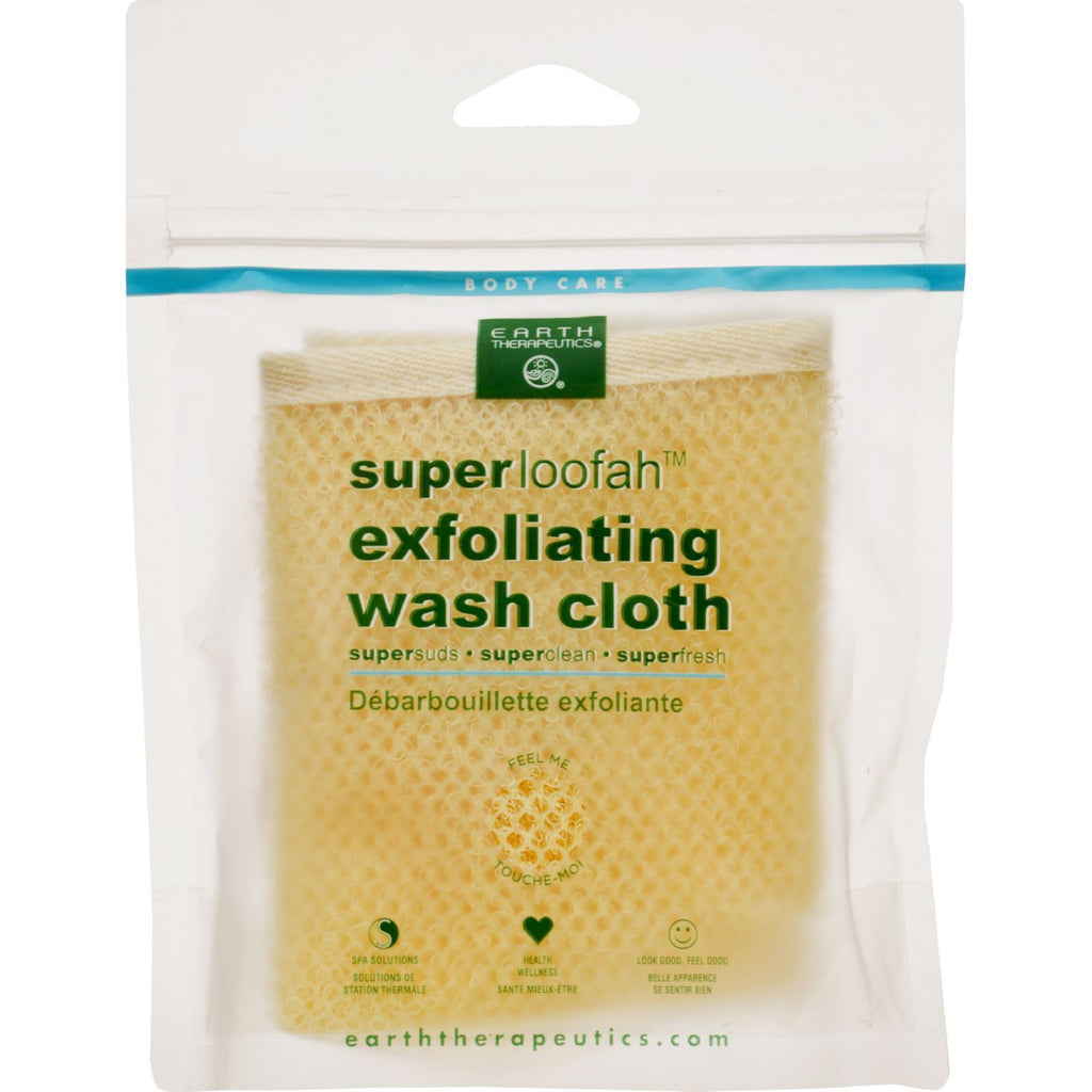 Earth Therapeutics Loofah - Super - Exfoliating - Wash Cloth,EARTH THERAPEUTICS,OxKom