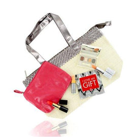 Elizabeth Arden Warm Palette Mini Makeup Set In Beige/Gold Satchel,ELIZABETH ARDEN,OxKom