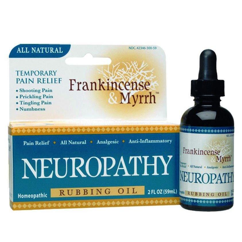 Frankincense and Myrrh Neuropathy Rubbing Oil - 2 fl oz,FRANKINCENSE & MYRRH,OxKom
