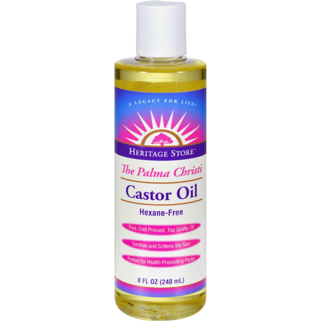 Heritage Products Castor Oil Hexane Free - 8 fl oz,HERITAGE STORE,OxKom