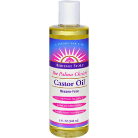 Heritage Products Castor Oil Hexane Free - 8 fl oz,HERITAGE STORE,OxKom