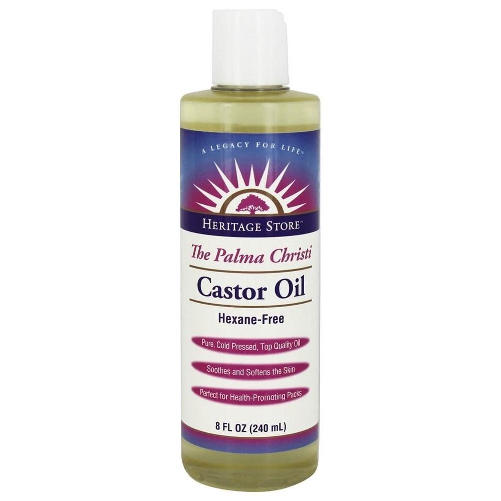 Heritage Products Castor Oil Hexane Free - 8 fl oz,HERITAGE STORE,OxKom