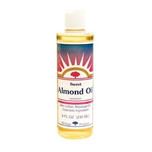 Heritage Products Sweet Almond Oil - 8 Fl Oz,HERITAGE STORE,OxKom