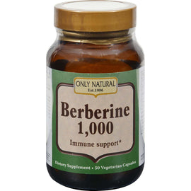 Only Natural Berberine - 1000 Mg - 50 Vegetarian Capsules,ONLY NATURAL,OxKom