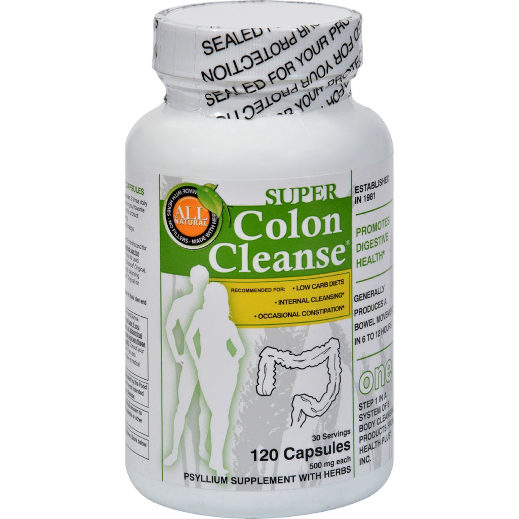 Health Plus Super Colon Cleanse - 120 Capsules,HEALTH PLUS,OxKom