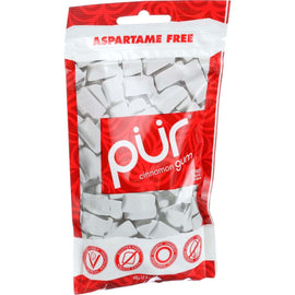 Pur Gum Cinnamon Aspartame Free 2.8 Oz 57 Pieces Chewing Gum,PUR GUM,OxKom