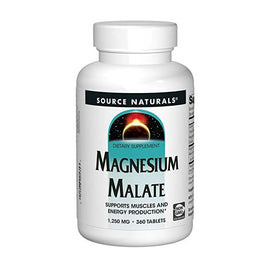 Source Naturals Magnesium Malate 1250mg, 360 tabs,Source Naturals,OxKom