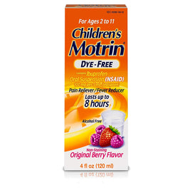 MOTRIN CHILD SUSP BRY DYE-FREE 4 OZ,MOTRIN,OxKom