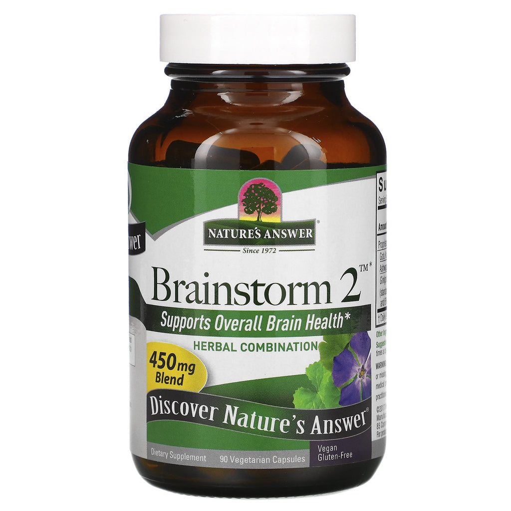 Nature's Answer Brainstorm - 90 vcaps,NATURE'S ANSWER,OxKom