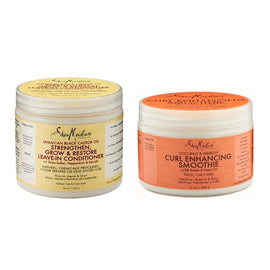 Shea Moisture Grow Restore Leave in Conditioner & Coconut Hibiscus Curl,SheaMoisture,OxKom