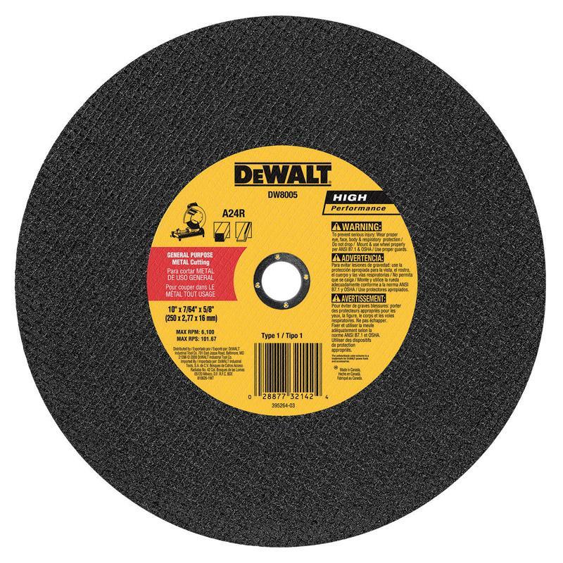 DeWalt DW8005 10 x 7/64 x 5/8 General Purpose Metal Chop Saw Wheel,OxKom,OxKom