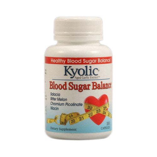 Kyolic Aged Garlic Extract Blood Sugar Balance - 100 Capsules,KYOLIC,OxKom
