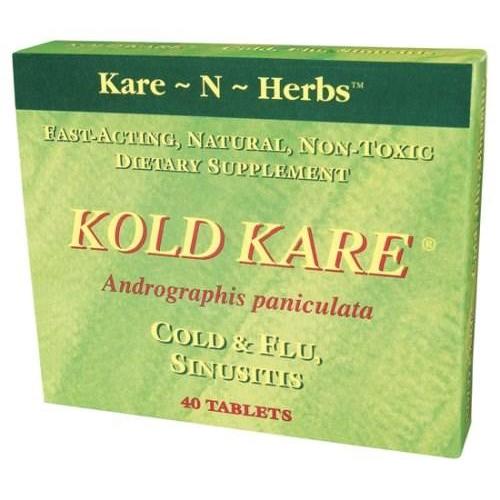 Kare-N-Herbs Kold Kare - 40 Tablets,KARE-N-HERBS,OxKom
