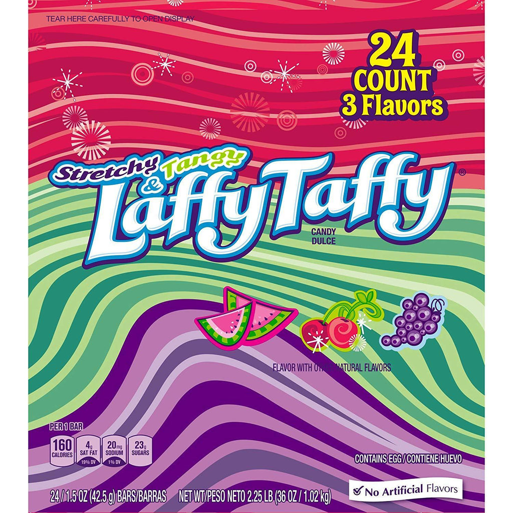 Laffy Taffy Stretchy & Tangy Variety Box, 1.5 oz,NESTLE,OxKom