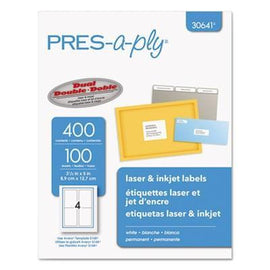 Laser/Inkjet Shipping Labels, 3 1/2 x 5, White,AVERY,OxKom