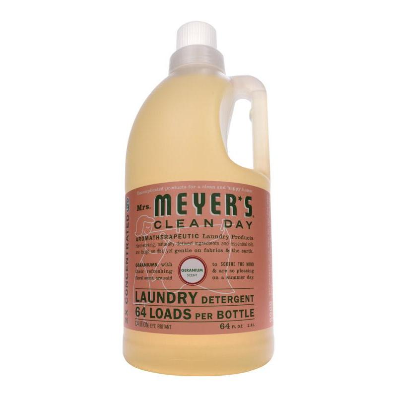 Mrs. Meyer'S 2x Laundry Detergent - Geranium - 64 Oz,Johnson S.C. & Sons Inc.,OxKom