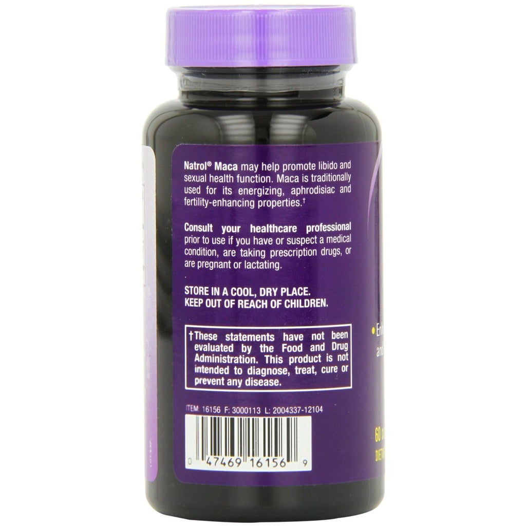 Natrol Maca - 500 mg - 60 Capsules,NATROL,OxKom