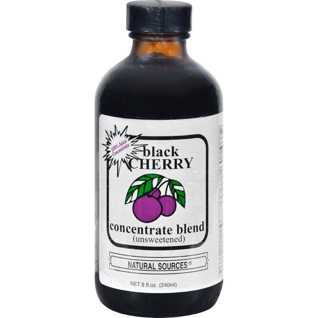 Natural Sources 100% Black Cherry Concentrate (Unsweetened) - 8 Oz,NATURAL SOURCES,OxKom