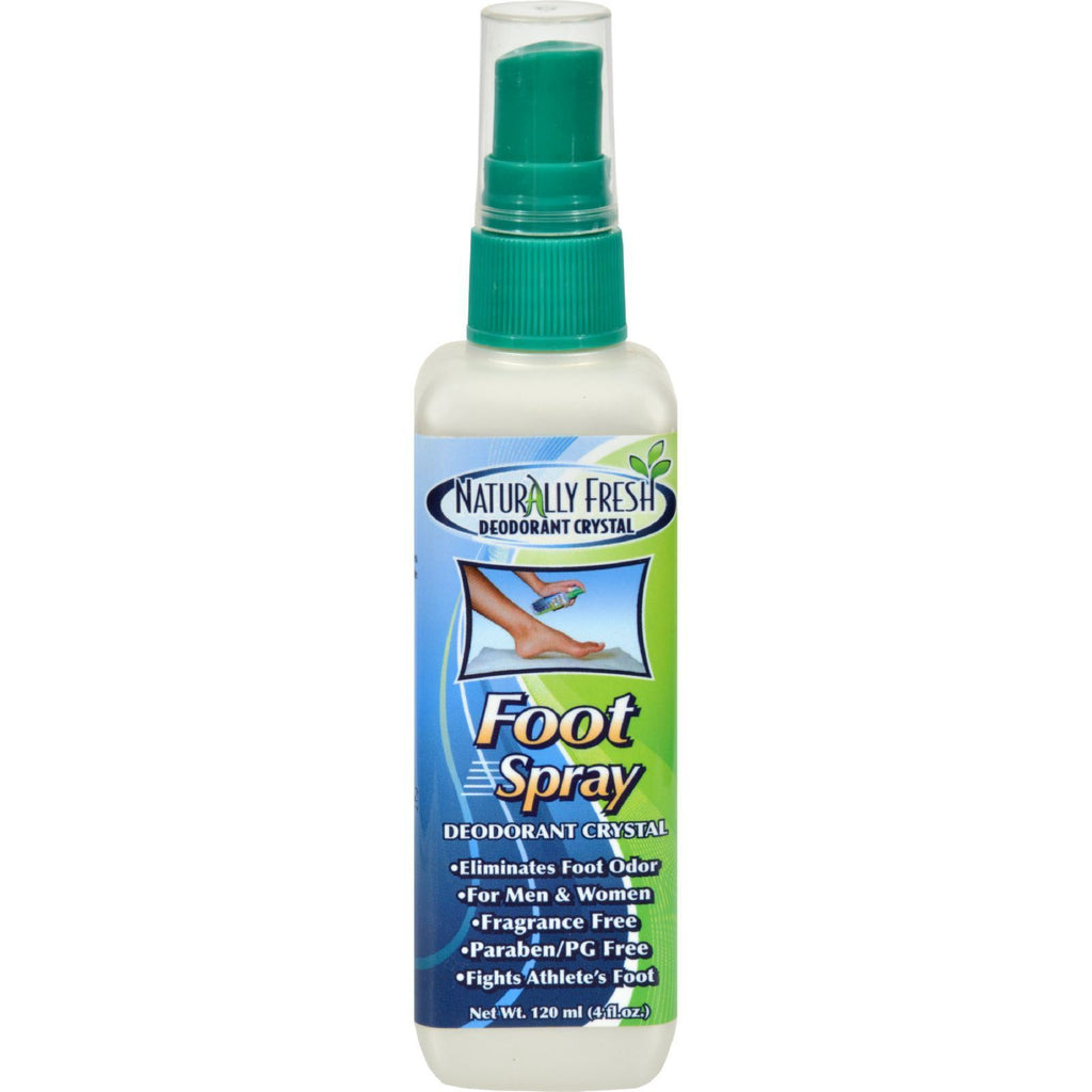 Naturally Fresh Foot Spray Deodorant Crystal - 4 Fl Oz,NATURALLY FRESH,OxKom