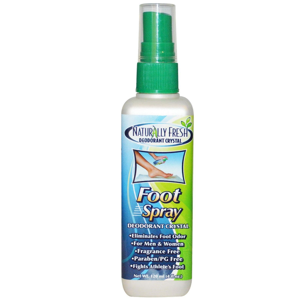 Naturally Fresh Foot Spray Deodorant Crystal - 4 Fl Oz,NATURALLY FRESH,OxKom
