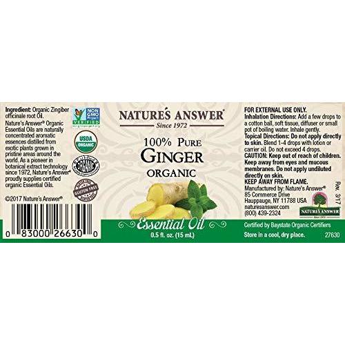 NATURE'S ANSWER, ESS OIL,OG2,GINGER ROOT .5 OZ,NATURE'S ANSWER,OxKom