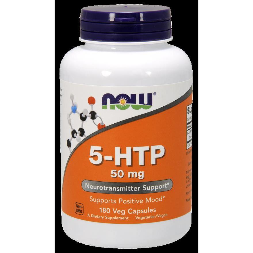 NOW Foods 5-HTP 50 mg - 180 Capsules,NOW Foods,OxKom