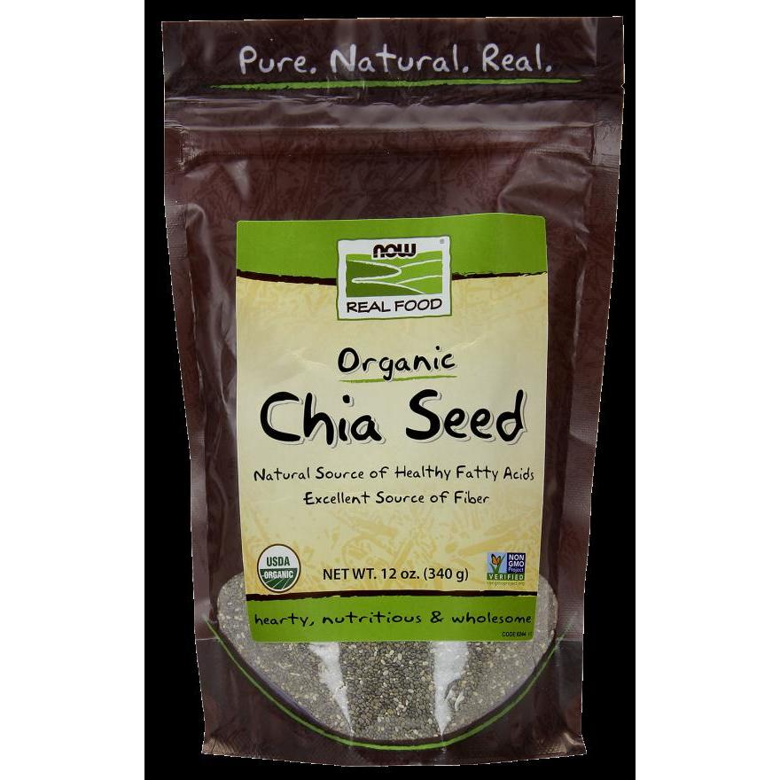 NOW Foods Chia Seed (Black), Organic - 12 oz.,NOW Foods,OxKom