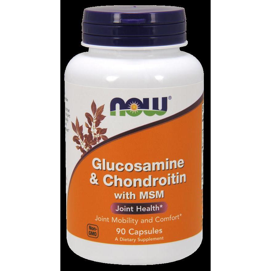 NOW Foods Glucosamine & Chondroitin with MSM - 90 Capsules,NOW Foods,OxKom