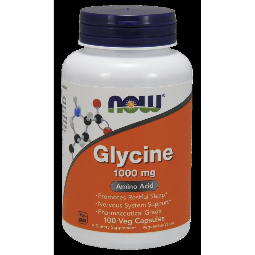 NOW Foods Glycine 1000 mg - 100 Capsules,NOW Foods,OxKom