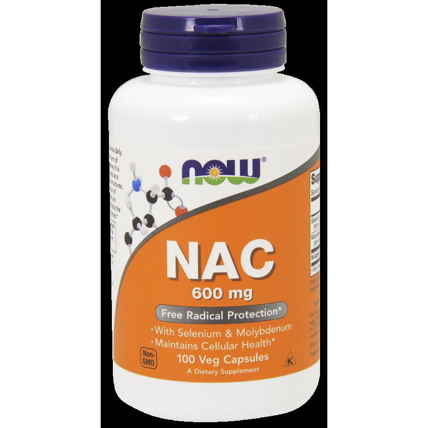 NOW Foods NAC 600 mg - 100 Veg Capsules,NOW Foods,OxKom