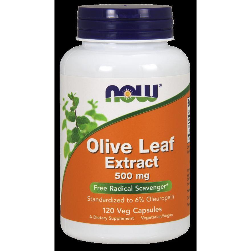 NOW Foods Olive Leaf Extract 500 mg - 120 Veg Capsules,NOW Foods,OxKom