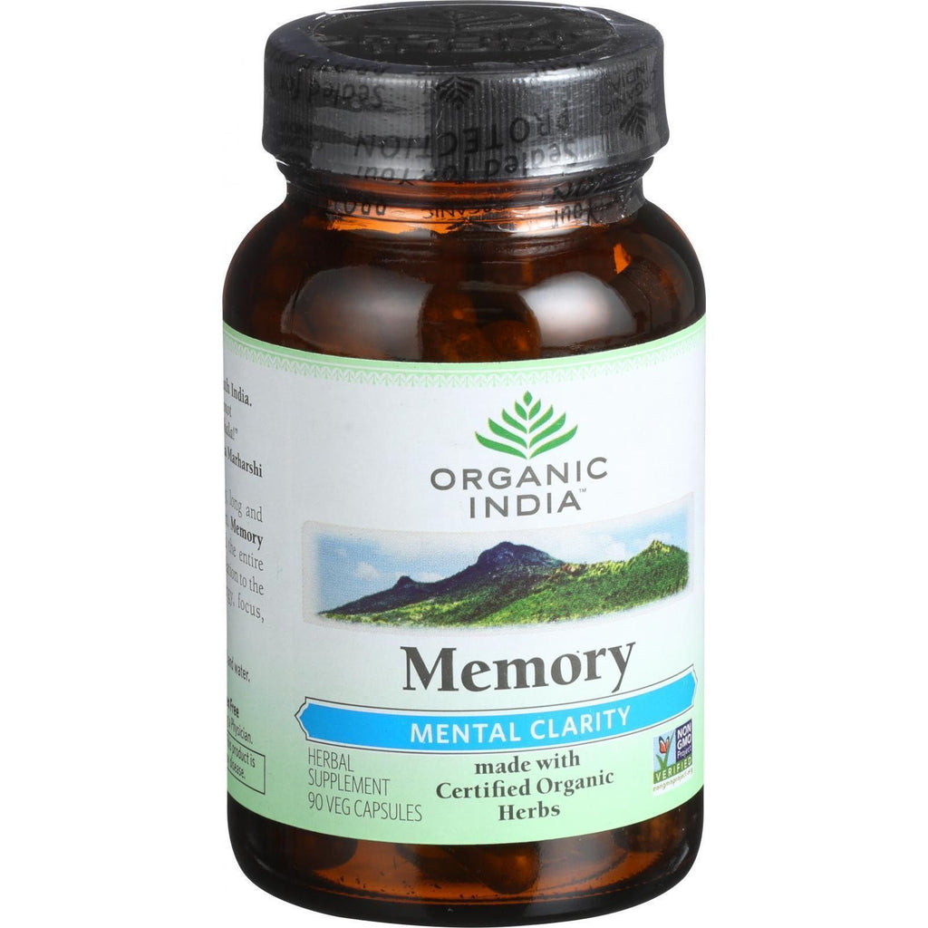 Organic India Organic Memory - Mental Clarity - 90 Vegetarian Capsules,ORGANIC INDIA,OxKom