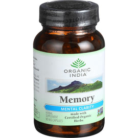 Organic India Organic Memory - Mental Clarity - 90 Vegetarian Capsules,ORGANIC INDIA,OxKom
