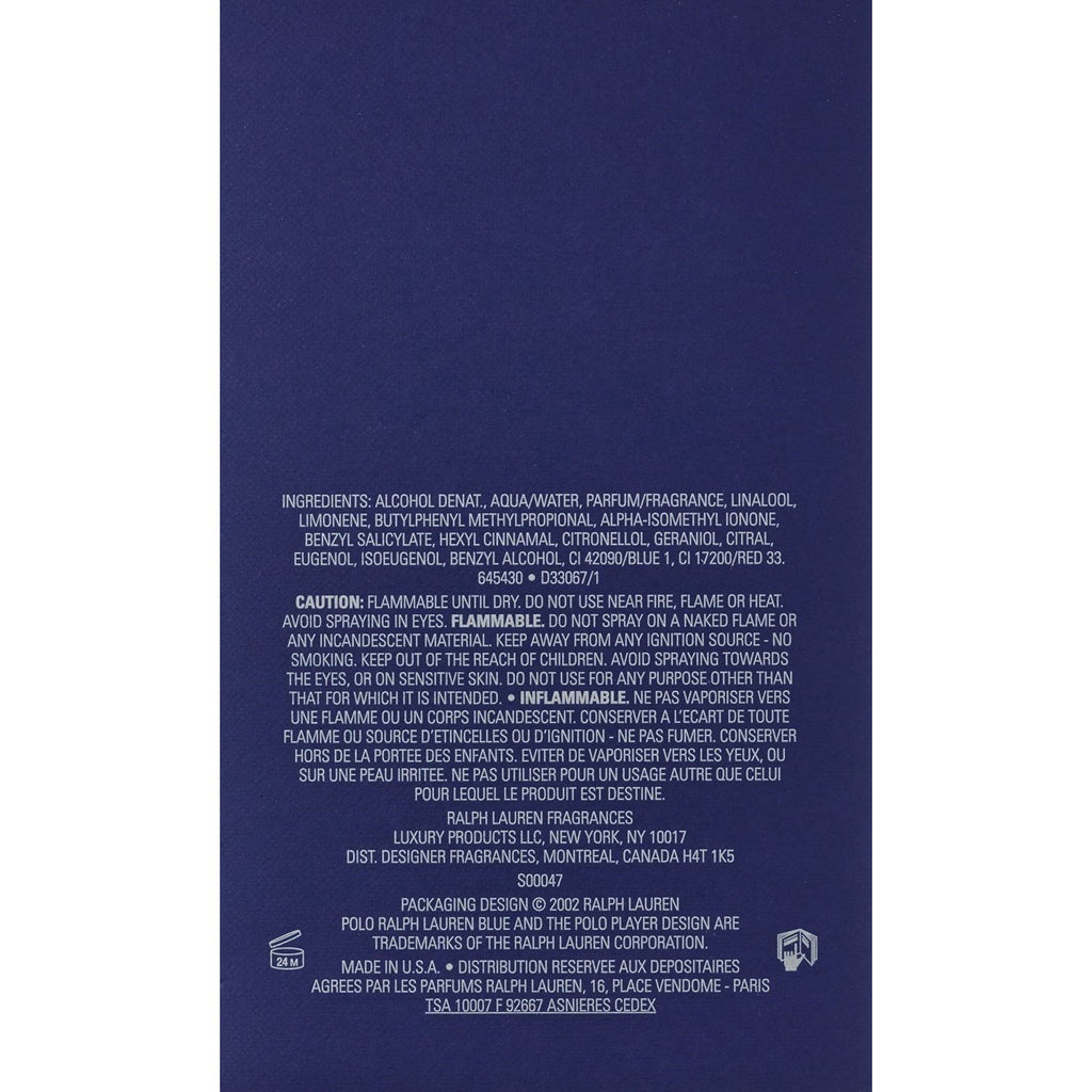Ralph Lauren Polo Blue Men Eau De Toilette Spray, 6.7 Ounce,RALPH LAUREN,OxKom