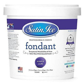 Satin Ice Purple Fondant, Purple Vanilla, 2 Pounds,SATIN ICE,OxKom