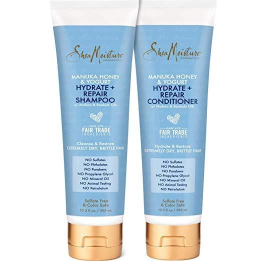 Shampoo & Conditioner Set, Restore Extremely Dry, Brittle Hair, 10.3 fl oz,SheaMoisture,OxKom