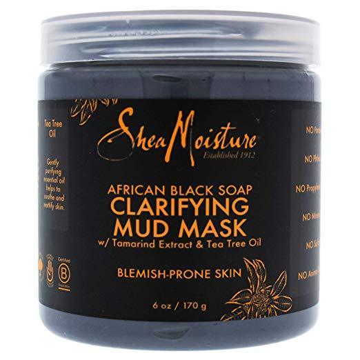 Shea Moisture African Black Soap Clarifying Mud Mask 6 oz,SheaMoisture,OxKom