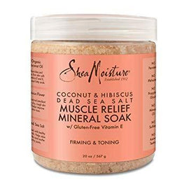 Shea Moisture Coconut & Hibiscus Dead Sea Salt Muscle Relief Mineral Soak 20 Oz,SheaMoisture,OxKom